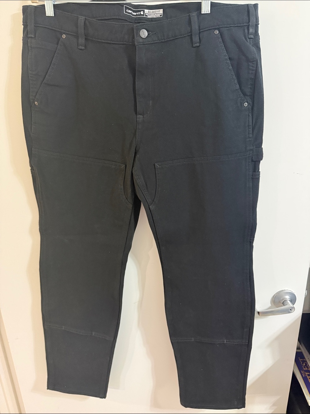 Carhartt Women’s Black Cargo Work Pants with Utility Pockets - Picture 6 of 6